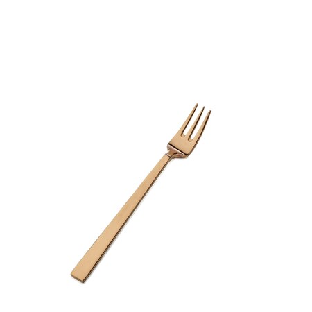 Bon Chef Roman, Oyster/Cocktail Fork, Mirror Finish, 18/10, 6.25" - Rose Gold , set of 12 S3708RG
